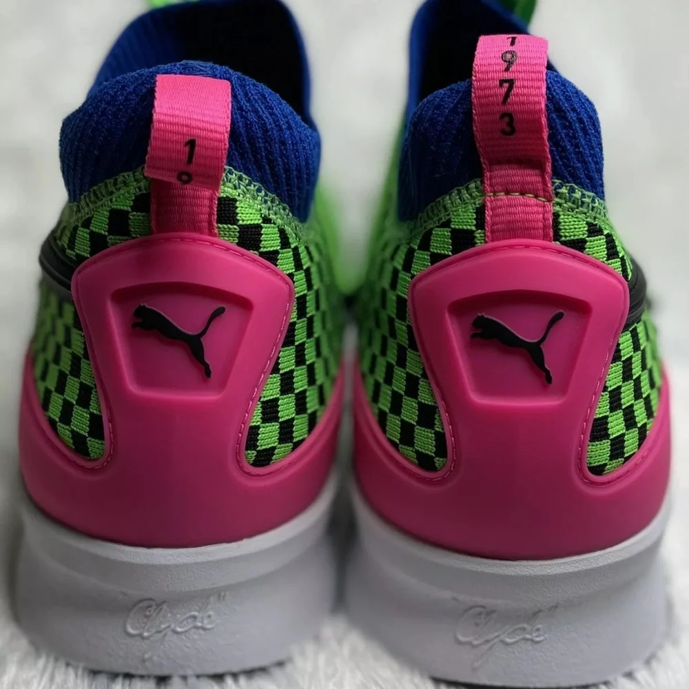 New Puma Basketball Clyde Court Summertime Green Men Sneakers 192893-01 Size 11 - Picture 4 of 8